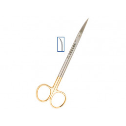 19-15TC Ножницы хирургические изогнутые Kelly TC, 160 мм, зубчатые, карбид-вольфрамовые вставки