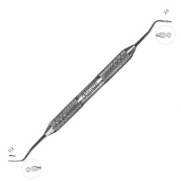 1327F Classic Укладчик ретракционной нити (Пакер) c мерной прорезью Ø 2mm. Толстая Ручка Ø 10mm Fabri