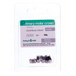 ELL3, Коронки из нержавеющей стали для временных зубов (5шт.), EASYINSMILE