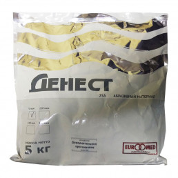 Порошок для пескоструйки (оксид алюм.), Электрокорунд (Денест), 150мкм, 5кг (белый)