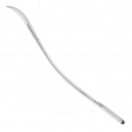 19-8 Ножницы хирургические двойной изгиб La Grange, 135 мм, зубчатые 