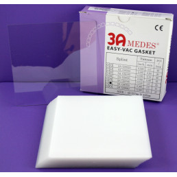 Пластины EV GASKET Квадратные Splint 020 (0,5мм*127*127) 40шт -  для изгот. ортодонт. шин(Для вакуумформера) 3A MEDES