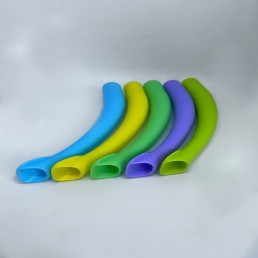 Пылесосы автоклавируемые Dispodent Средние Изогнутые. цвет ассорти, М АН-16  (уп 10шт)