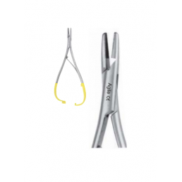 07-236 PRO Иглодержатель микрохирургический прямой Mathieu, 140 мм, карбид-вольфрамовые вставки (1шт) AGILE