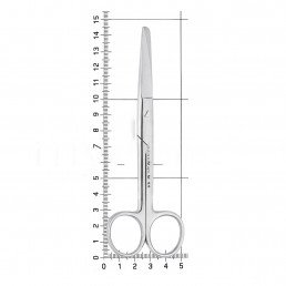 19-16 ножницы хирургические, острый/тупой, 145 мм