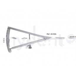 40-05A Кронциркуль (микрометр) прямой, шкала 0-40 мм, длина 17 см