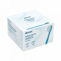 Зубные щетки с нанесенной зубной пастой (мятный мусс, 100 шт/уп) Шербет, StaiNo (Sherbet)