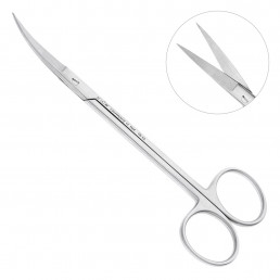 19-12 Ножницы хирургические изогнутые Joseph, 140 мм