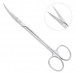19-12 Ножницы хирургические изогнутые Joseph, 140 мм