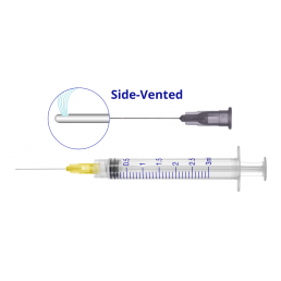Шприц эндодонтический, стерильный Apexmed, одноразовый (3мл с иглой Notched 0,4х35 мм 27G, 10шт\уп) 