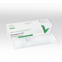 Полидент №2 (90 г) Полирующая паста для удаления мягкого налета, ВладМиВа