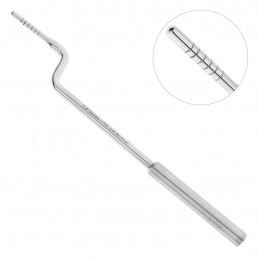 40-34 Остеотом изогнутый bajonett, 2,8 мм, выпуклый кончик, 6-8-10-12-14-16 мм