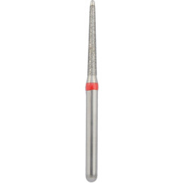 Бор алмазный 857-012F-FG (1шт) форма конус круглый с безопасной верхушкой, мелкое зерно, NTI