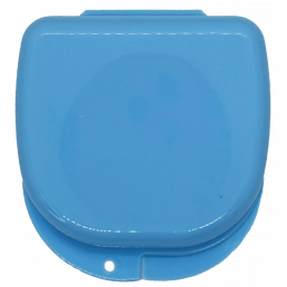 Контейнер для зубных протезов, кап, Средний,  Голубой (1шт) COTISEN