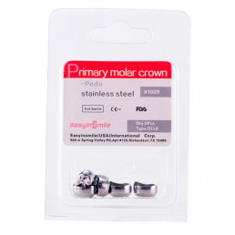 DLL6, Коронки из нержавеющей стали для временных зубов (5шт.), EASYINSMILE