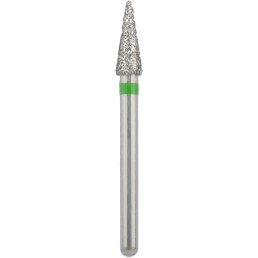 Бор алмазный 852-023C-FG (1шт) форма конус, остроконечный, крупное зерно, NTI