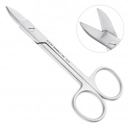 19-18 Ножницы коронковые прямые, 100 мм, зубчатые