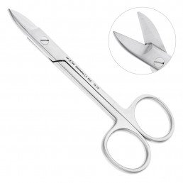 19-18 Ножницы коронковые прямые, 100 мм, зубчатые