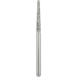Бор алмазный 850KR-014M-FG (1шт) форма конус, круглый кант, среднее зерно, NTI