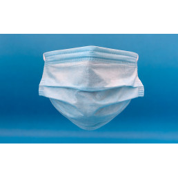 Маски одноразовые Новимед НОРМАЛ на резинках 3-слойные голубые (50 шт.), NOVIMED NORMAL (коробка)