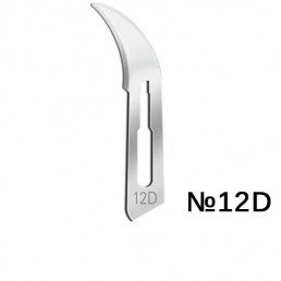 Лезвия для скальп стерильные №12D STEELUXE (уп/100шт) (углеродистая сталь) APEXMED
