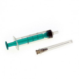 Шприц инъекц. (100шт)  5 мл 3-х комп. с иглой 0,8*40 мм (21G*1 1/2") SitekMed