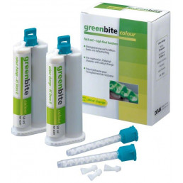 ГринБайт Колор (2х50мл) Контроль отверждения! матер. для регистр. прикуса DETAX (Greenbite colour)