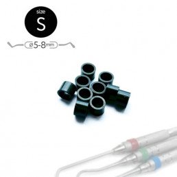 Маркировочные кольца для инструмента, S (5-8мм), черные, (50 шт) Fabri