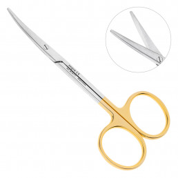 AC 923/11 Ножницы хирургические изогнутые Metzenbaum, тупой кончик, 11,5 см, карбид-вольфрамовые ставки, NOPA