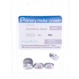 ELL4, Коронки из нержавеющей стали для временных зубов (5шт.), EASYINSMILE