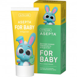 Зубная паста детская АСЕПТА® BABY 0-3 Спелый банан (50 мл), ASEPTA