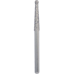 Бор алмазный 802L-013M-FG (1шт) форма шаровидный с удлиненным воротничком, среднее зерно, NTI