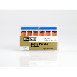 Гуттаперча DiaDent .02 №30 (120 шт/уп) 