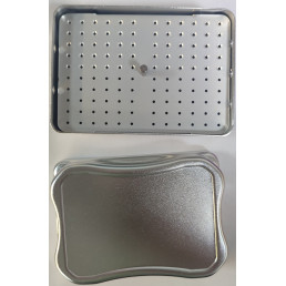 Подставка для боров металл, автоклавир. 120 отверстий (Серый) 