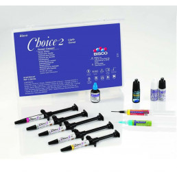Чойс 2,  Cтартовый набор (5шпр+ all bond universal) - цемент для фиксации виниров Bisco (Choice 2)