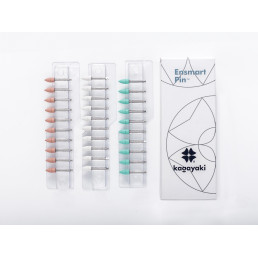 Энсмарт Пин набор (30 шт), силиконовые полиры, 3 абразивности, пуля, пин сталь, Кагаяки (Kagayaki Ensmart pin)