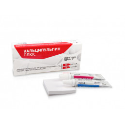 Кальципульпин Плюс (11 г + 13 г) Прокладочный материал, Омега-дент