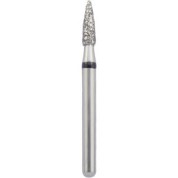 Бор алмазный 860-014SC-FG (1шт) форма пламевидный, крупное зерно, NTI