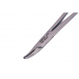 07-222 Иглодержатель хирургический изогнутый Crile Wood, 153 мм, карбид-вольфрамовые вставки (1шт) AGILE