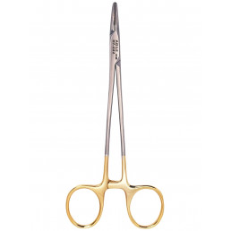 07-222 Иглодержатель хирургический изогнутый Crile Wood, 153 мм, карбид-вольфрамовые вставки (1шт) AGILE