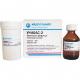 Унифас-2 (100г пор.+60мл.) цинкфосфатный цемент "Медполимер"