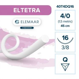 ELTETRA №4 (12шт) белый, 45см, обр-реж., 16мм, 3/8. ELEMAAR