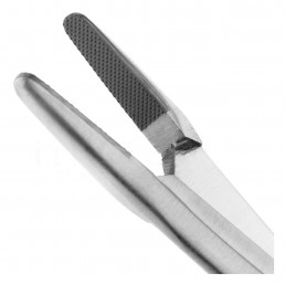 20-24 Иглодержатель хирургический прямой Olsen-HegarTC,150 мм, карбид-вольфрамовые вставки, с функцией ножни