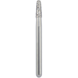 Бор алмазный 845KR-016M-FG (1шт) форма конус круглый кант, среднее зерно, NTI