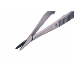 07-243 Иглодержатель микрохирургический прямой Castroviejo, 140 мм, карбид-вольфрамовые вставки (1шт) AGILE