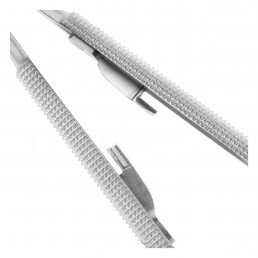 20-19 Иглодержатель микрохирургический прямой Castroviejo-Gomel TC,140 мм, карбид-вольфрамовые вставки