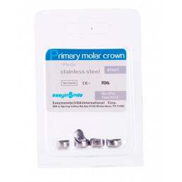 DLL4, Коронки из нержавеющей стали для временных зубов (5шт.), EASYINSMILE