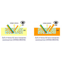 Омнихрома шпр. 4 г (2,1, мл) реставрационная система из одного шприца, Tokuyama (Omnichroma)