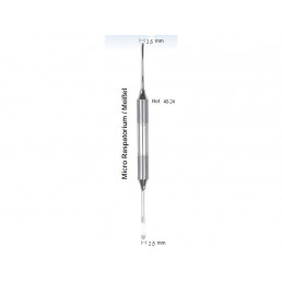 40-24 Распатор-микро двусторонний, 2,5-2,5 мм , ручка DELUXE, ø 10 мм