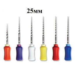 ПроТейпер ручной 25 мм ассорти (25 мм:S1/S2/F1/F2/F3 19 мм:SX) (6 шт/уп) Dentsply